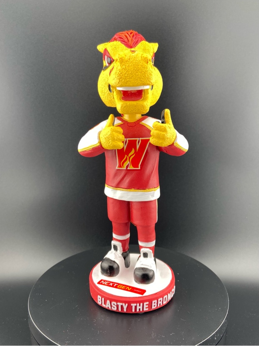 Calgary Wranglers/Flames Blasty 2024 Bobblehead NEW in Box